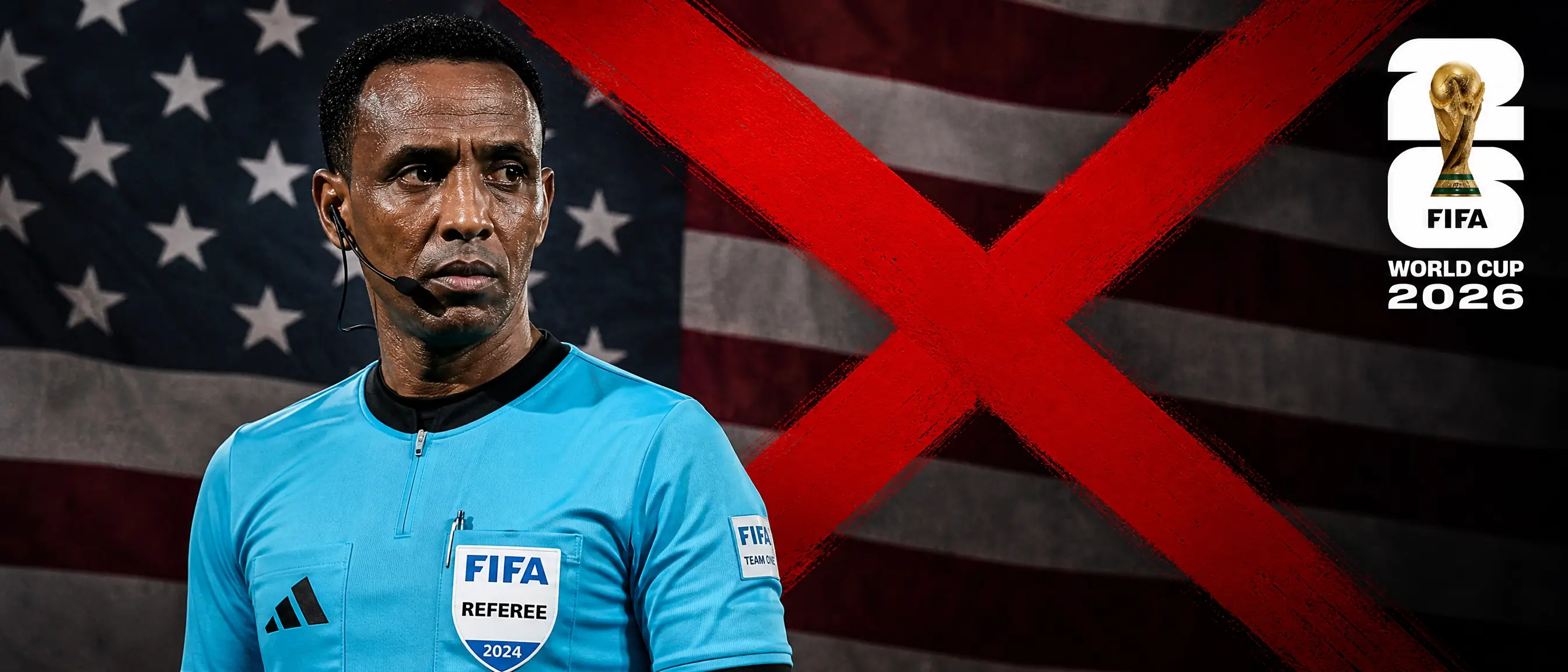 Árbitro Omar Artan impedido de arbitrar nos EUA no Mundial FIFA 2026