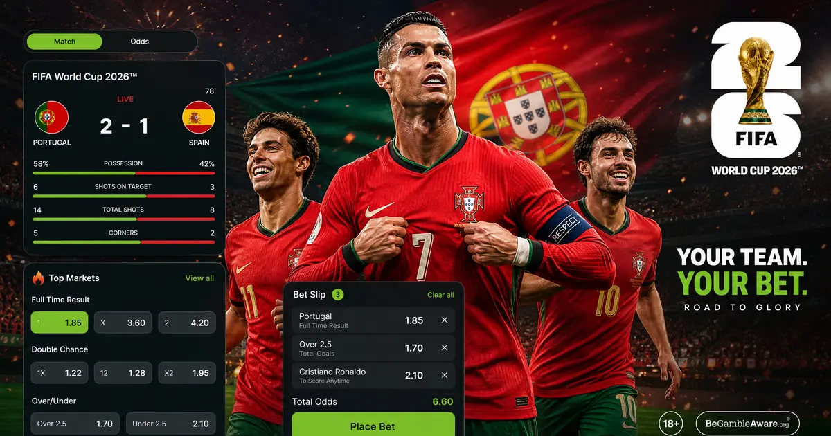 Portugal no Mundial 2026: onde apostar na Seleção com valor EV+, análise Pickmania