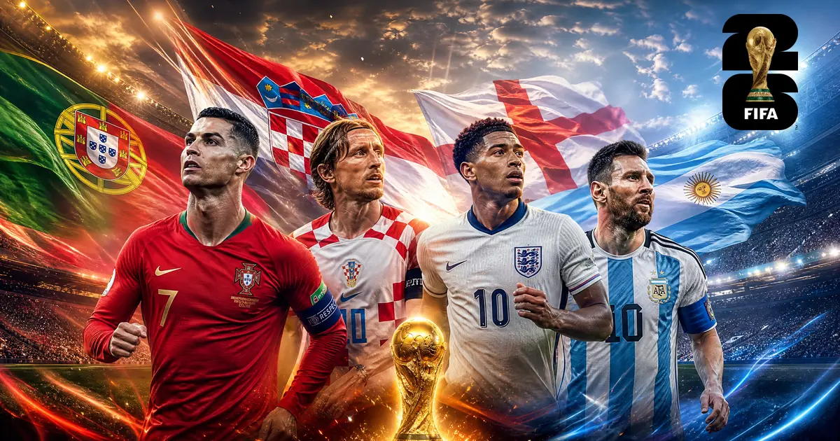 Bola de futebol em campo durante jogo do Mundial 2026