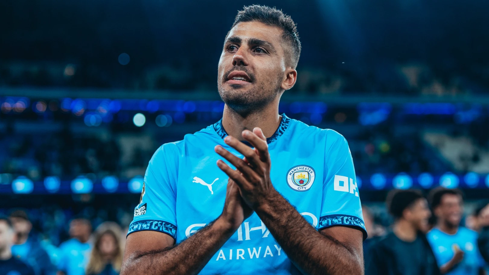 Estádio do Manchester City antes de um jogo da Premier League